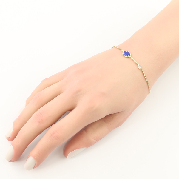 ブシュロン ブレスレット ラピスラズリ ダイヤ ダイヤモンド セルパンボエム エクストラスモール K18YG BLJ 大幅値下げ品_画像4