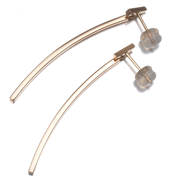 ティファニー ピアス Tバー K18PG BLJ_画像3