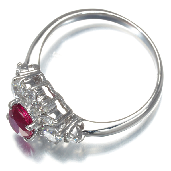 TASAKI タサキ リング ルビー 0.86ct ダイヤ ダイヤモンド 0.58ct クラシック 12号 Pt900 指輪 BLJ_画像4