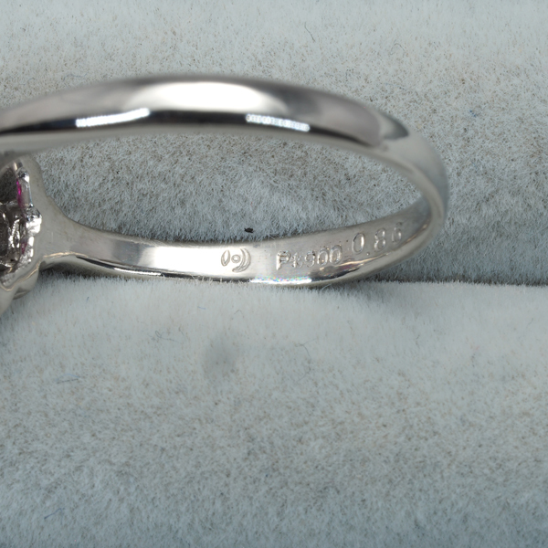 TASAKI タサキ リング ルビー 0.86ct ダイヤ ダイヤモンド 0.58ct クラシック 12号 Pt900 指輪 BLJ_画像5