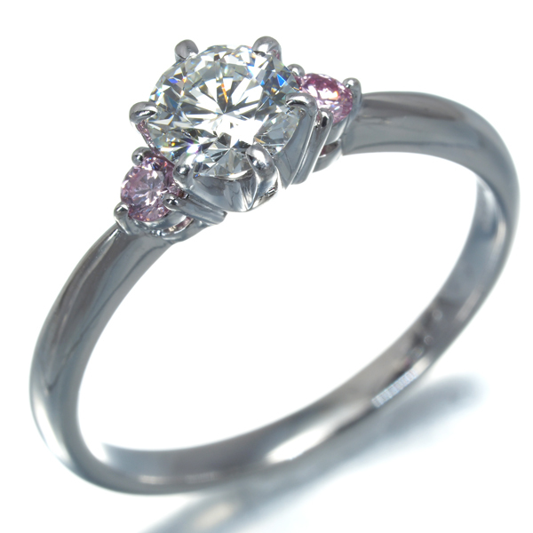TASAKI タサキ リング ピンク&クリア ダイヤ ダイヤモンド 0.53ct/0.07ct ソリティア 12号 Pt900 指輪 BLJ 大幅値下げ品_画像2