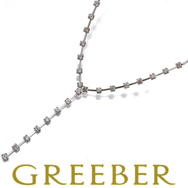 ダイヤ ダイヤモンド 1.00ct Yドロップ ネックレス Pt850 GENJ_画像1