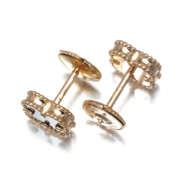 ヴァンクリーフ＆アーペル ピアス カーネリアン スウィートアルハンブラ K18PG BLJ_画像4