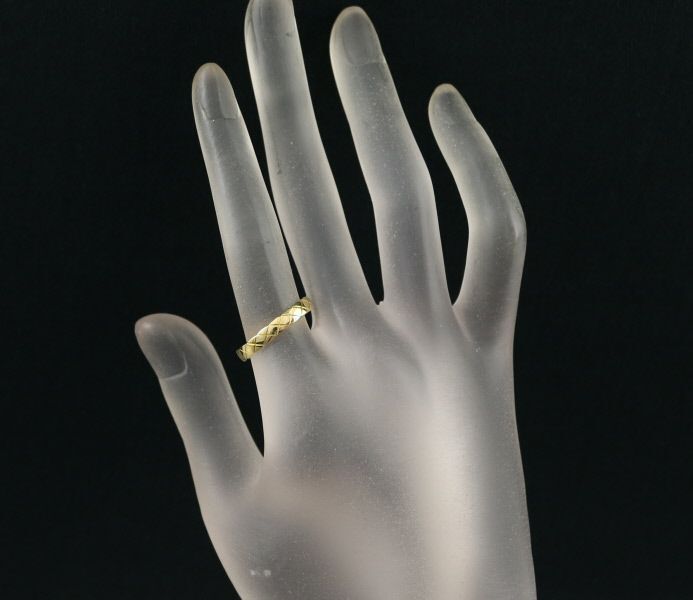 シャネル リング ココクラッシュ ミニ 57号 K18YG 指輪 BLJ_画像4