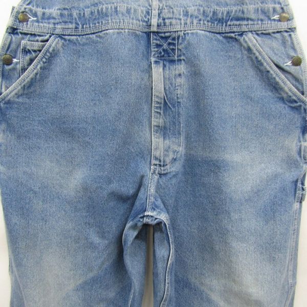 サイズ W40 L30 ozark overall company デニム オーバーオール サロペット ワーク ペインター 古着 ビンテージ 5S1501_画像7