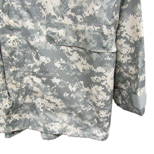 米軍実物 サイズ L U.S AIR FORCE PARKA RAINSUIT レインスーツ ジャケット ウッドランド カモ 迷彩 古着 ビンテージ ミリタリー 5S2601_画像7
