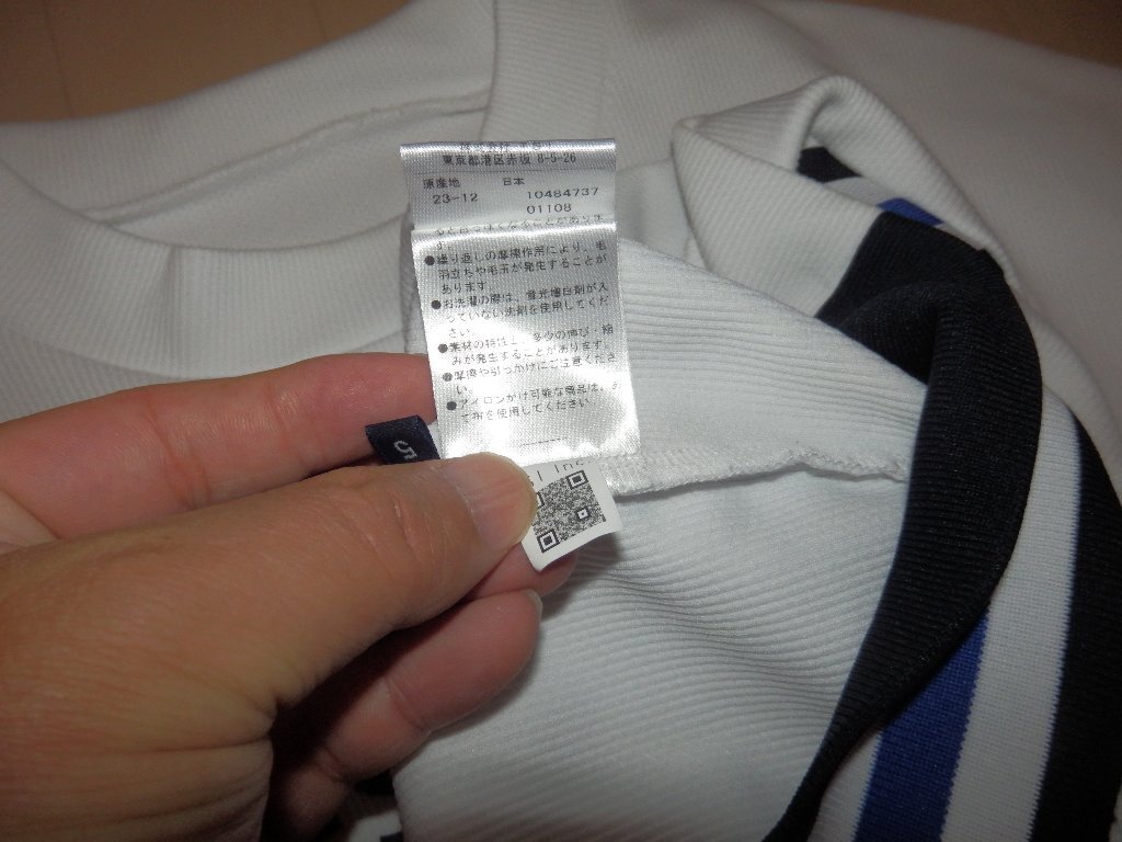 認識タグ有 美品★PEARLY GATES パーリーゲイツ★2024年モデル ジャガード クルーネック プルオーバー★サイズ5 L_画像9