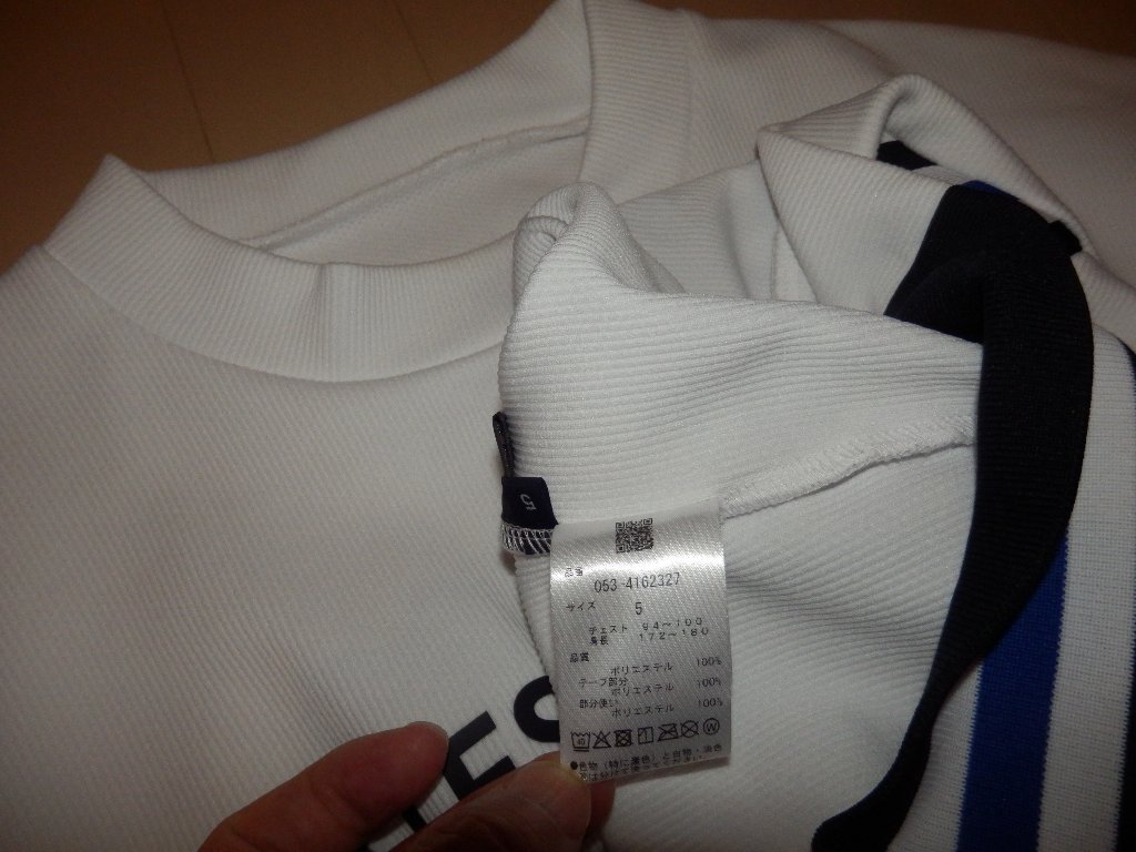 認識タグ有 美品★PEARLY GATES パーリーゲイツ★2024年モデル ジャガード クルーネック プルオーバー★サイズ5 L_画像8