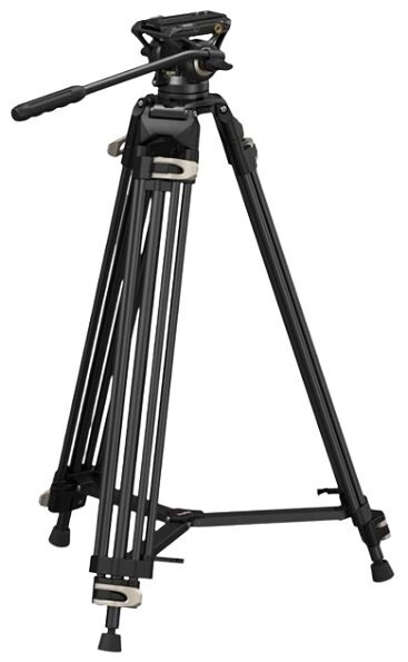 1円スタート SmallRig ビデオ三腳 186cm 大型 耐荷重8kg 75mmボウルフルード云臺(tái)付き 3段角度調(diào)節(jié) アルミ 3751B BS-01 ブラック D05010/JS