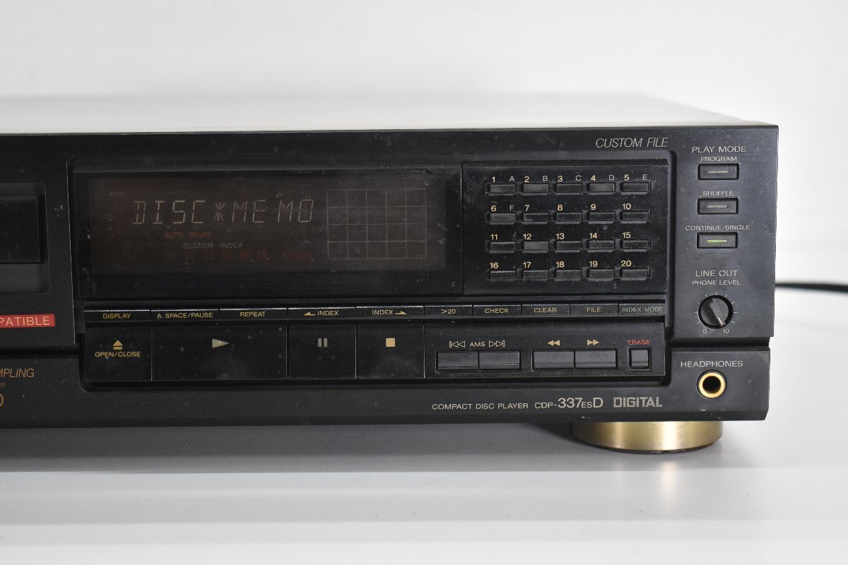 SONY CDP-337ESD CDプレーヤー[ソニー][CD PLAYER][CDデッキ]7M