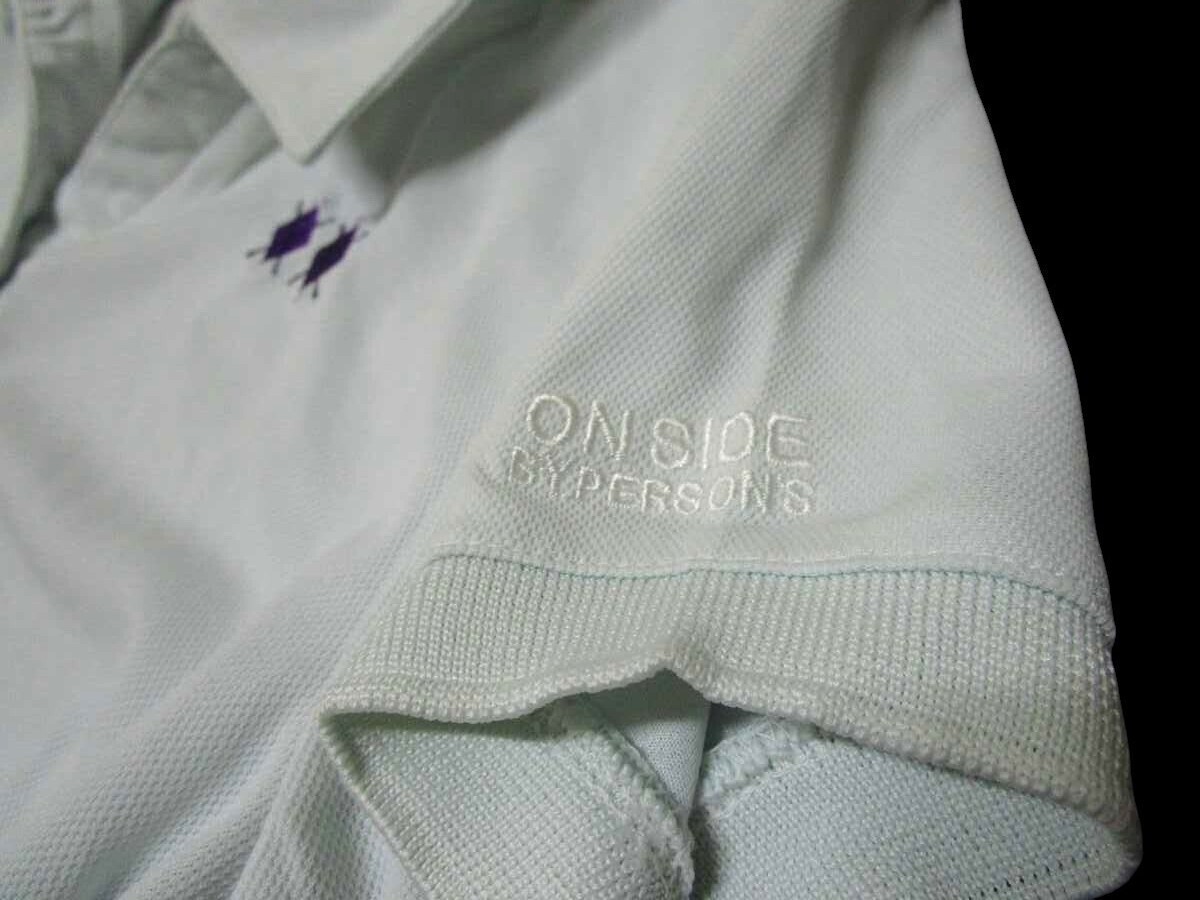 レディースMサイズ ON SIDE PERSONS 半袖ポロシャツ ゴルフ_画像2