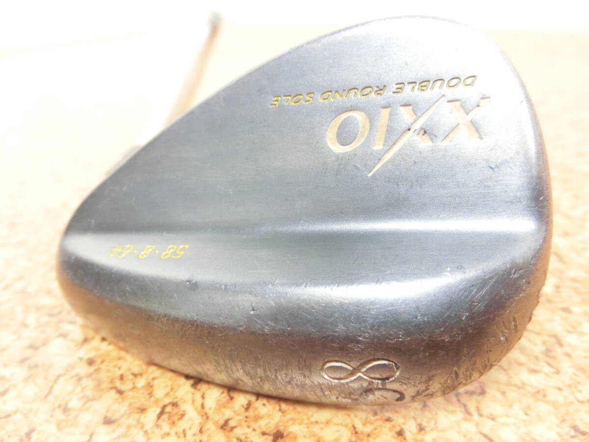  гнездо повреждение!DUNLOP Dunlop XXIO DOUBLE ROUND SOLE XXIO Wedge 58° steel вал DynamicGold FLEX-S200 б/у товар!F2892