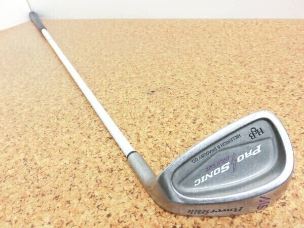 レディース?POWER BILT パワービルト PRO SONIC H&B ウェッジ SW 純正カーボンシャフト FLEX-L 中古品?H0032