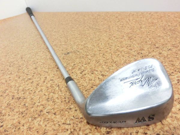  редкий!DUNLOP Dunlop Wizard Superior Performance PSⅡ Wizard Wedge SW 56° steel вал FLEX-? б/у товар!F2168
