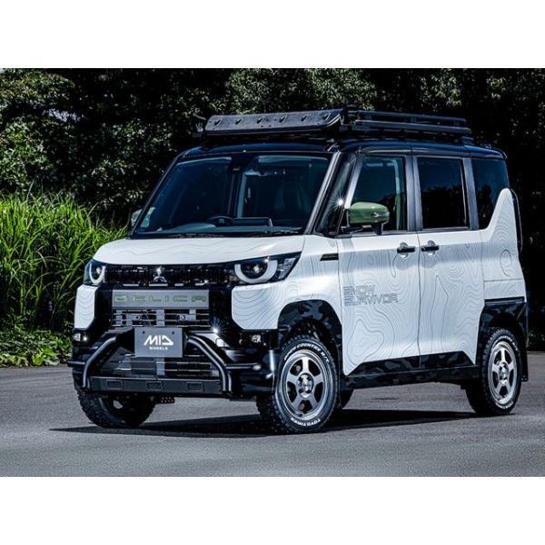 MIDホイールズ ガルシア シカゴ5 ホイール4本セット 12x4.0B 4H 100 ＋42 セミグロスブラック/ヴァーレイ+フランジポリッシュ/12インチ_画像5