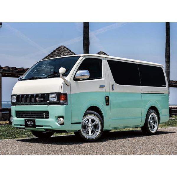 MIDホイールズ ガルシア ダラス6 ホイール4本セット 17x6.5J 6H 139.7 ＋38 セミグロスブラック/デュアルポリッシュ/17インチ_画像2