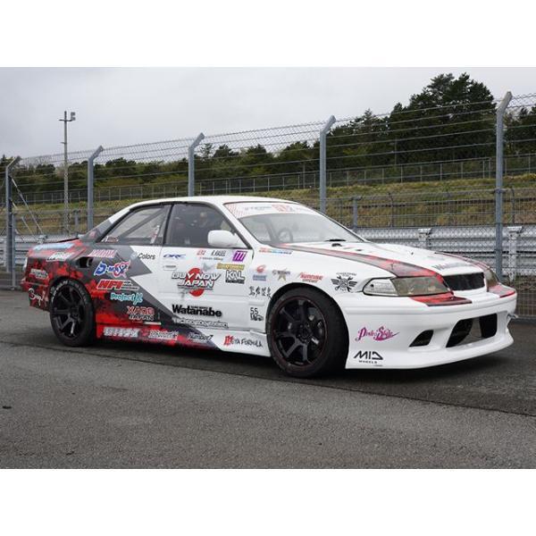 MIDレーシング R07 ホイール4本セット 17x7.0J 4H 100 ＋45 ブラック/リムレッドライン/17インチ_画像2