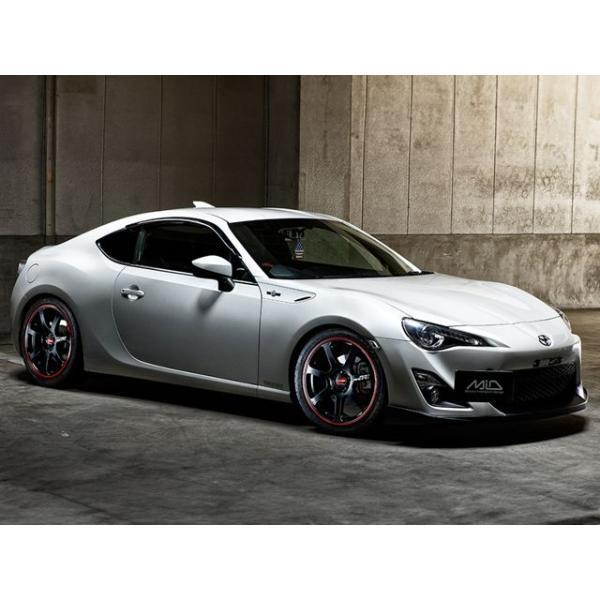 MIDレーシング R07 ホイール4本セット 17x7.0J 4H 100 ＋45 ブラック/リムレッドライン/17インチ_画像6