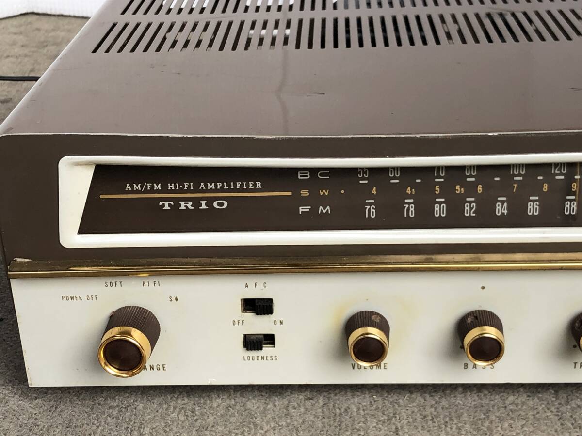 ◆◇ TRIO トリオ AF-23 真空管式モノラルアアンプ/ AM FM HiFi ジャンク品 6BM8 プシュプル◇◆_画像2