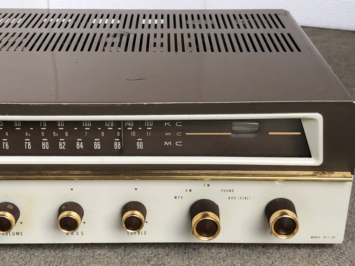 ◆◇ TRIO トリオ AF-23 真空管式モノラルアアンプ/ AM FM HiFi ジャンク品 6BM8 プシュプル◇◆_画像3