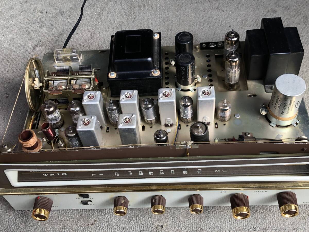◆◇ TRIO トリオ AF-23 真空管式モノラルアアンプ/ AM FM HiFi ジャンク品 6BM8 プシュプル◇◆_画像7