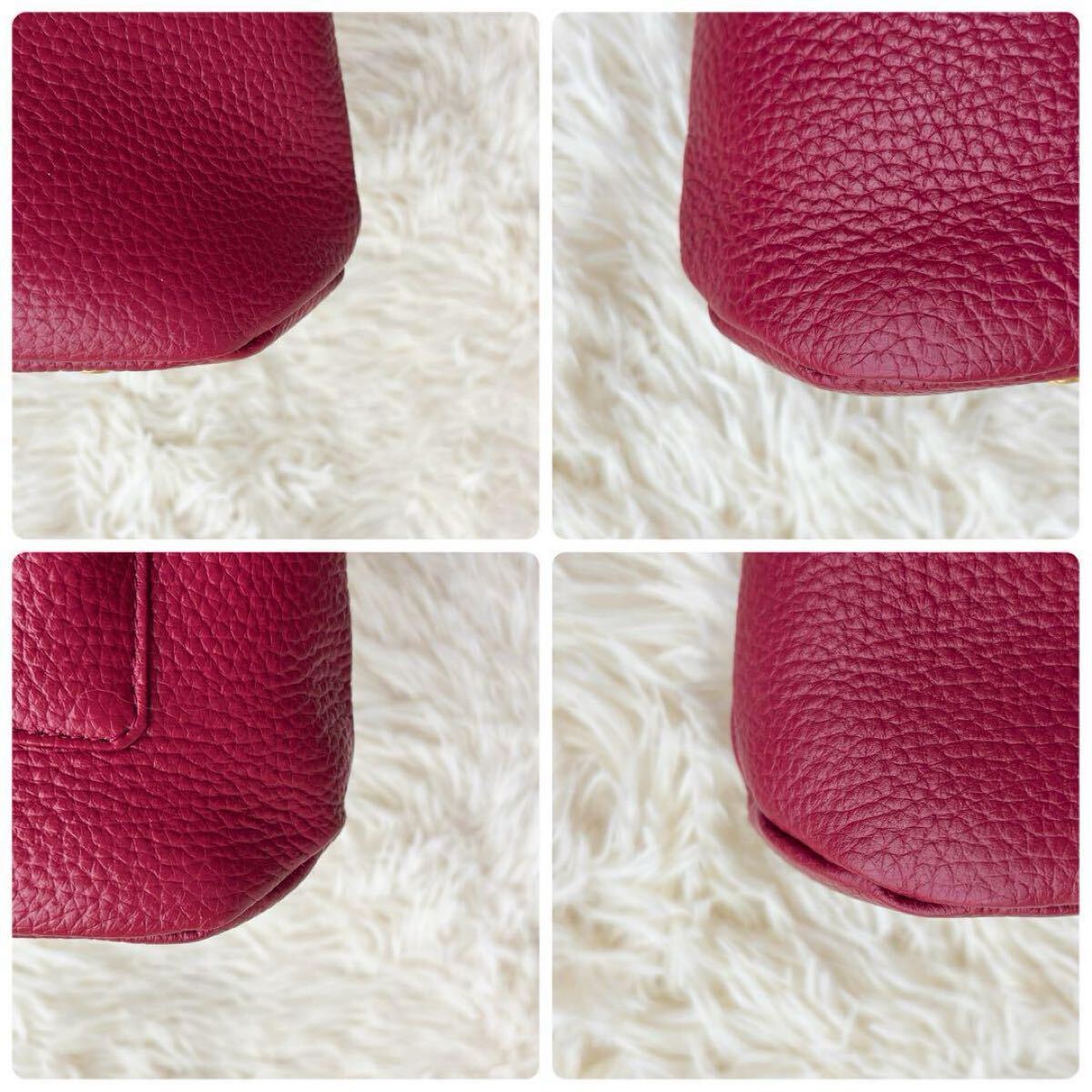 ATAO アタオ チヴィ 2way ショルダー ハンドバッグ レザー シボ革_画像4