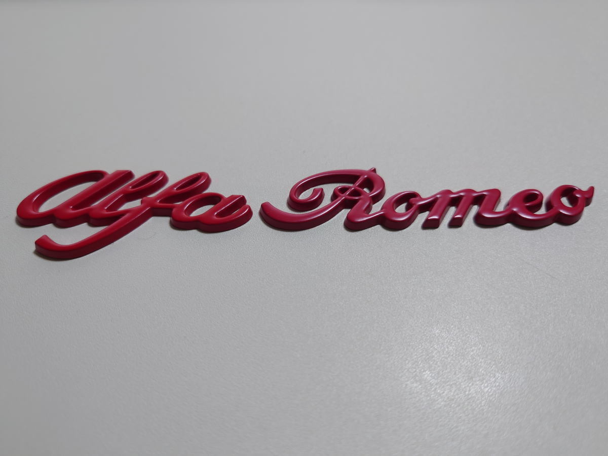 [1 пункт только ] Alpha Romeo 3D metal эмблема [alfa Romeo] знак Logo значок цвет : красный 