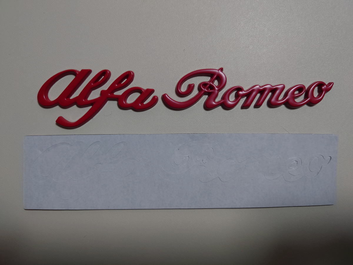 [1 пункт только ] Alpha Romeo 3D metal эмблема [alfa Romeo] знак Logo значок цвет : красный 
