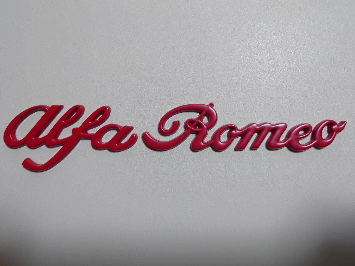 [1 пункт только ] Alpha Romeo 3D metal эмблема [alfa Romeo] знак Logo значок цвет : красный 