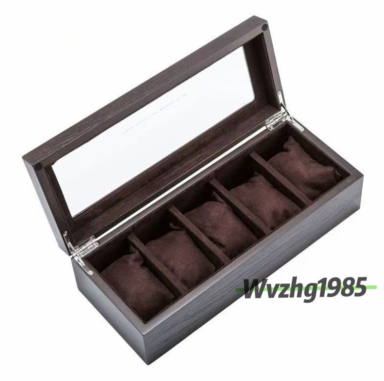 高級(jí)感満載！ 時(shí)計(jì)ディスプレイ ウォッチボックス 高級(jí) クションケース コ 5本用 腕時(shí)計(jì)収納ボックス 木制時(shí)計(jì)ケース