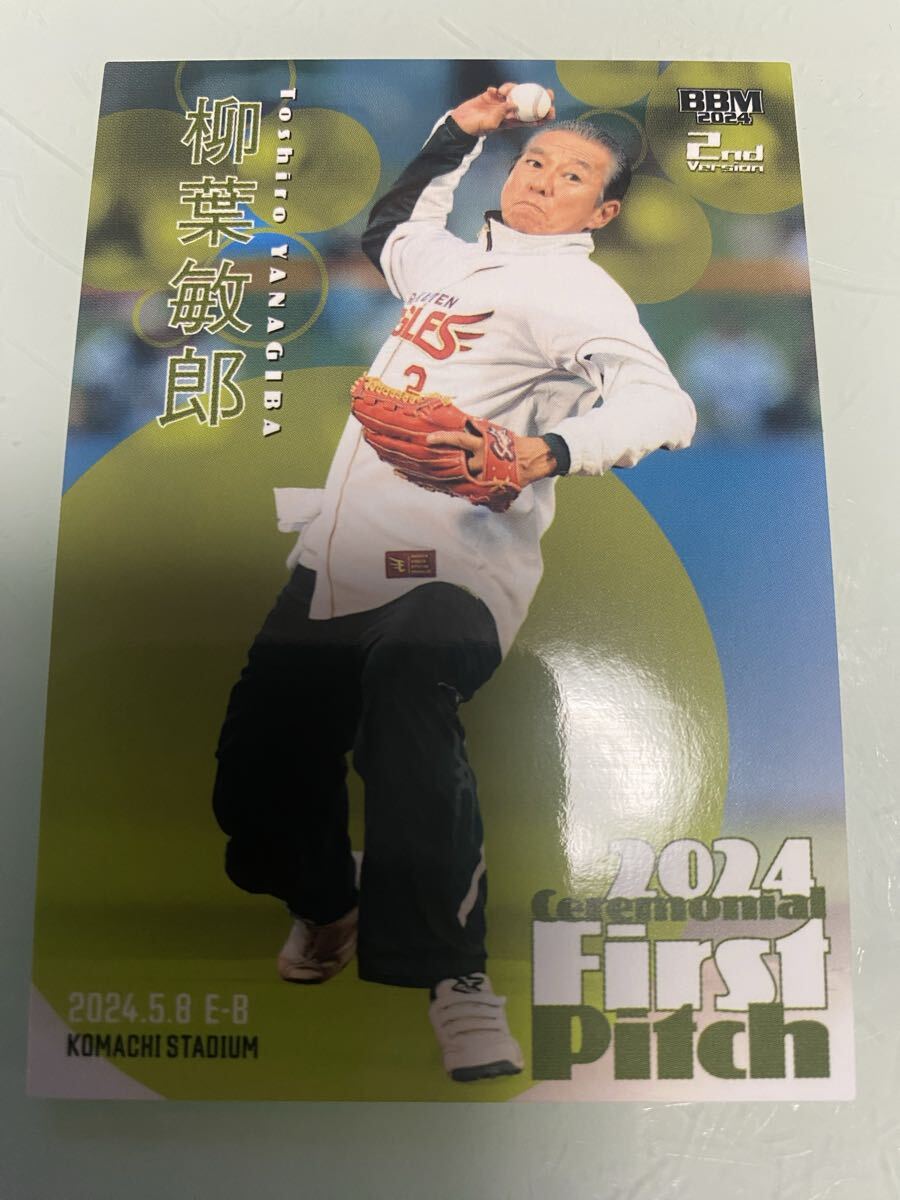 BBM2024★2nd★柳葉敏郎★始球式★First Pitch★俳優★FP28_画像1