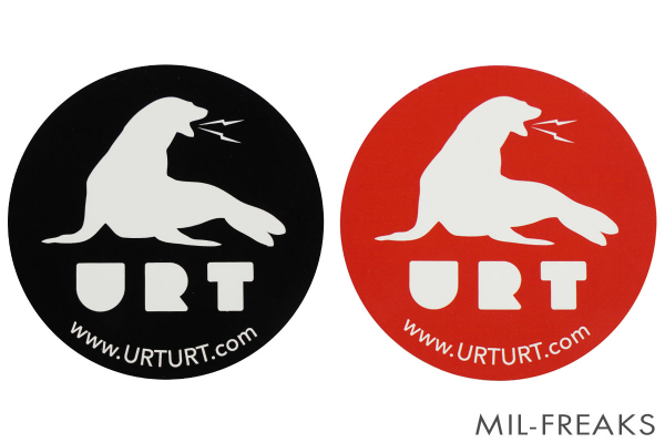 URT “URT” ロゴステッカー[ブラック]_画像1