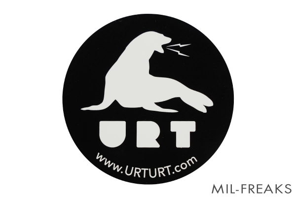 URT “URT” ロゴステッカー[ブラック]_画像2