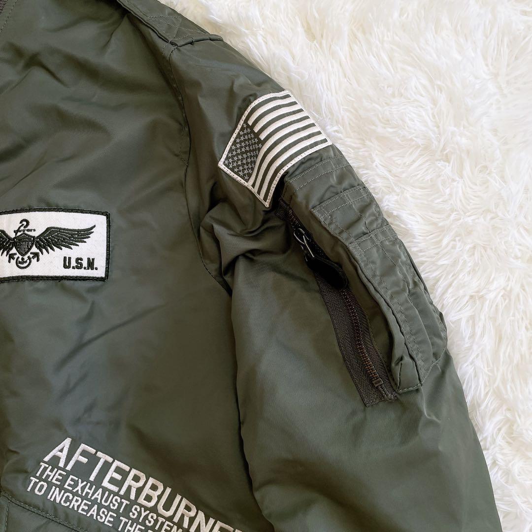 XLサイズ AVIREX アヴィレックス MA-1 フライトジャケット ワッペン