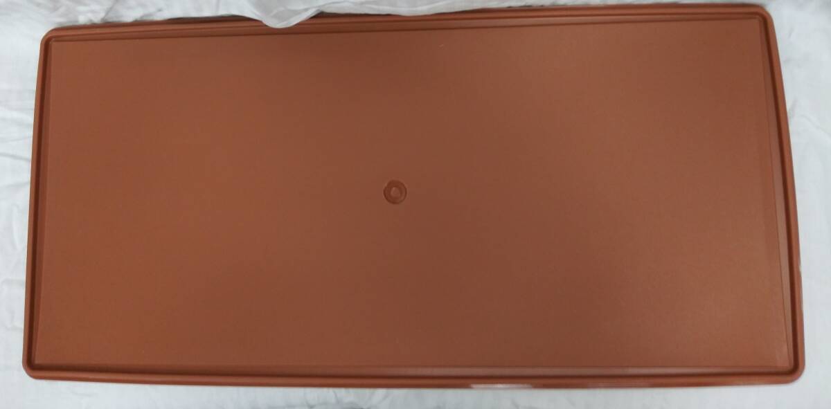 【佐川発送】Tupper Ware　タッパーウェア　ディープロングスーパーケース（蓋付き）キャメル_画像4