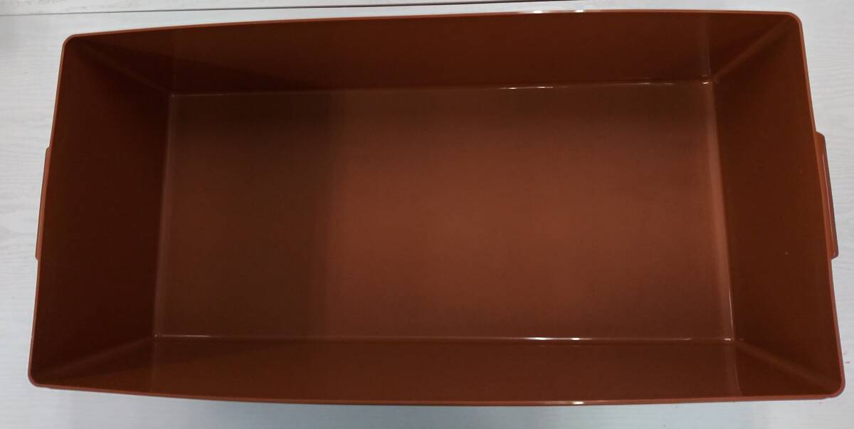 【佐川発送】Tupper Ware　タッパーウェア　ディープロングスーパーケース（蓋付き）キャメル_画像5