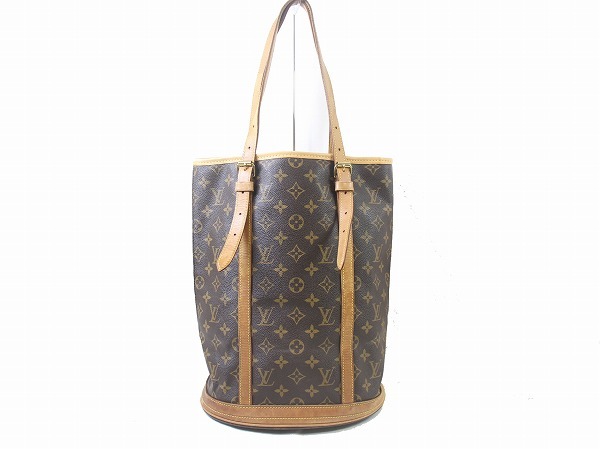 1円　內(nèi)側(cè)美品　ルイヴィトン　 LOUIS VUITTON　モノグラム　バケツ　バケット　GM　★　ショルダーバッグ　正規(guī)品　べとつきなし　M63