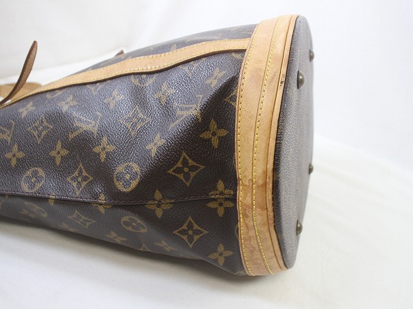 1円　內(nèi)側(cè)美品　ルイヴィトン　 LOUIS VUITTON　モノグラム　バケツ　バケット　GM　★　ショルダーバッグ　正規(guī)品　べとつきなし　M63