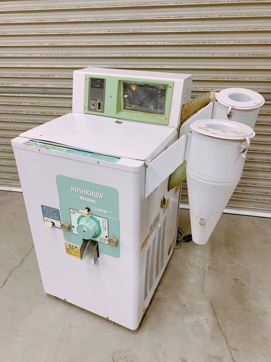 中古 HOSOKAWA ホソカワ 精米機 MR1900E 三相 200V 精米 米 籾 玄米 水稲 稲作 農機 引取歓迎 茨城県常陸大宮市 0917か5 西 I12