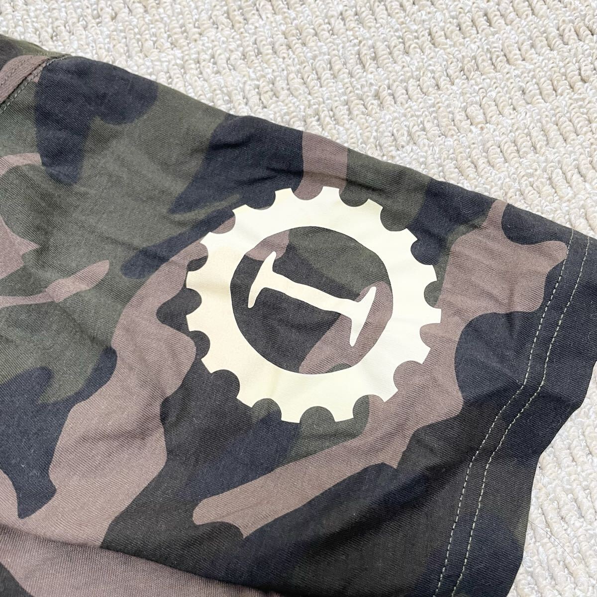 極美品ハイドロゲン 半袖Tシャツ カモフラ 迷彩 イタリア国旗_画像5