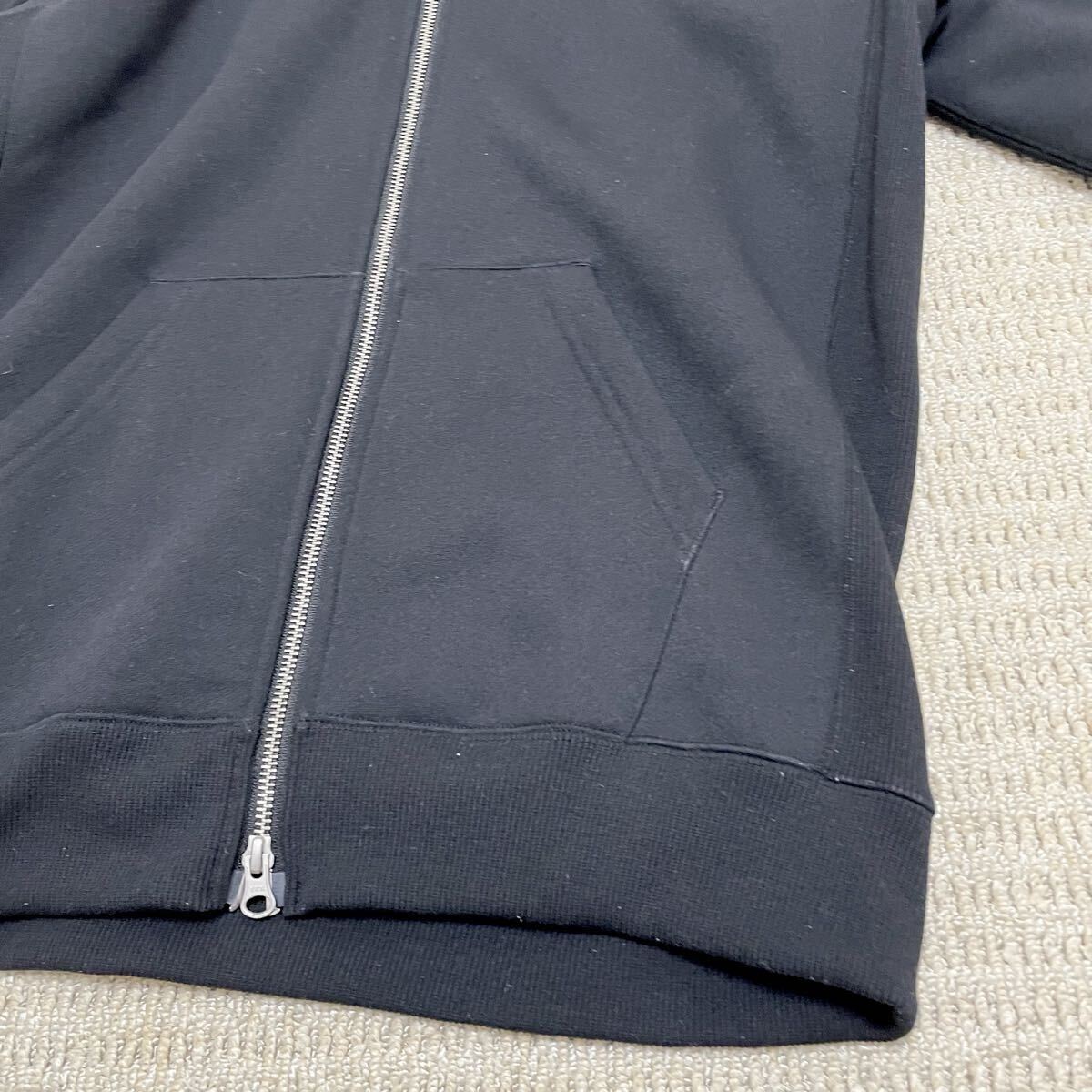 綺麗ノースフェイス 黒 パーカー フロントジップ 長袖_画像4