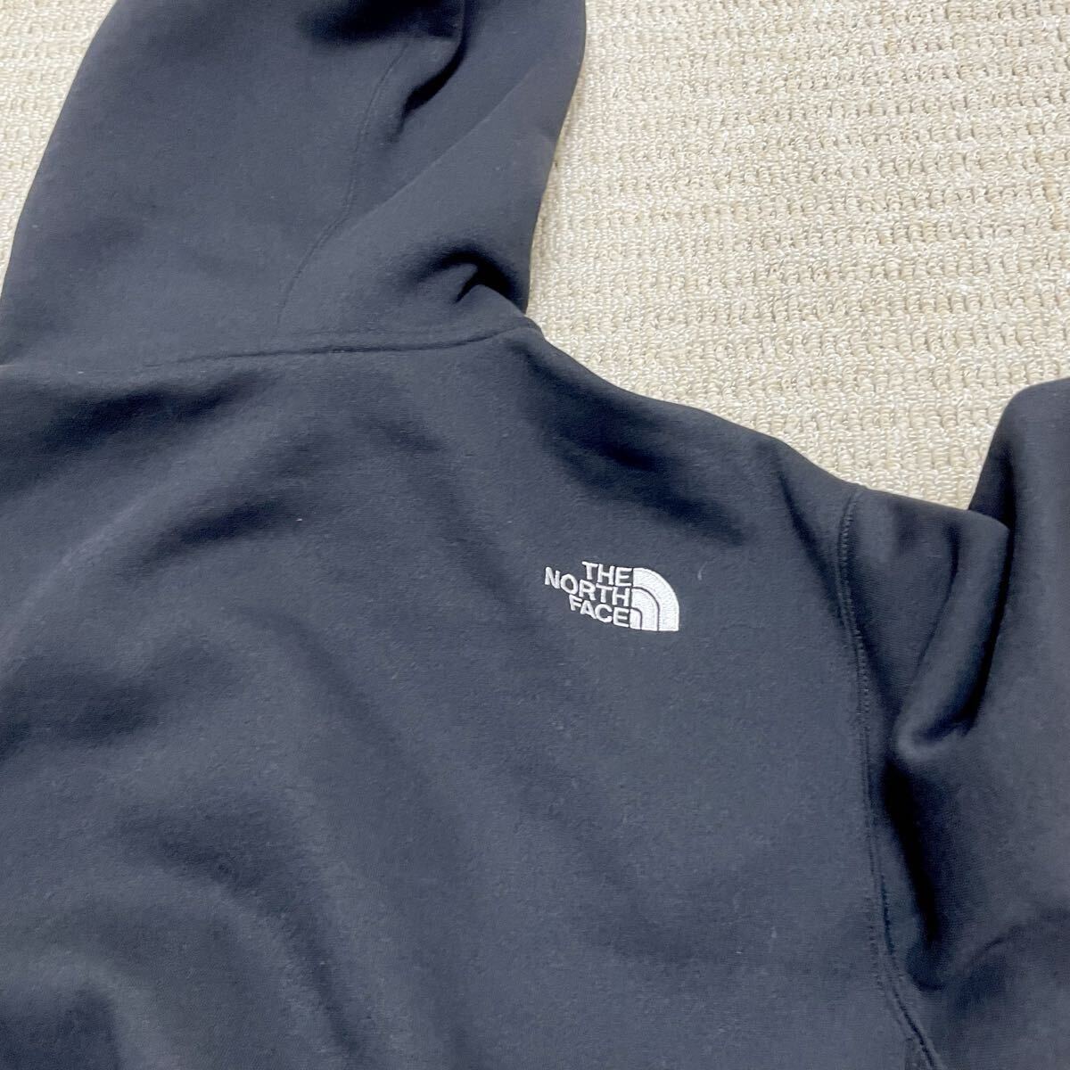 綺麗ノースフェイス 黒 パーカー フロントジップ 長袖_画像6