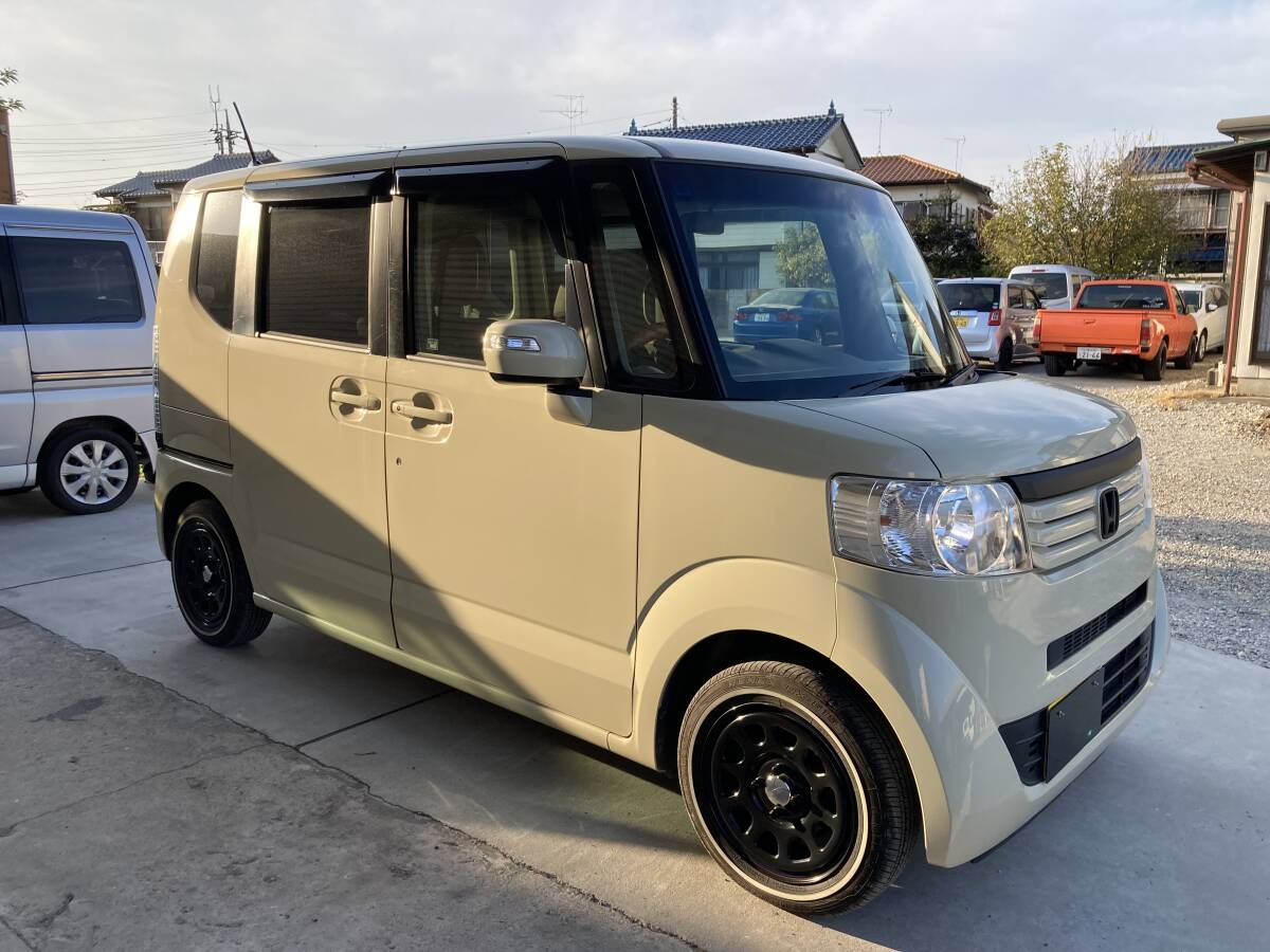 N BOX G ターボ　車検令和8年6月 92000キロ ナビ テレビ バックカメラ フリップダウンモニター ETC ドライブレコーダー 左右パワースライド