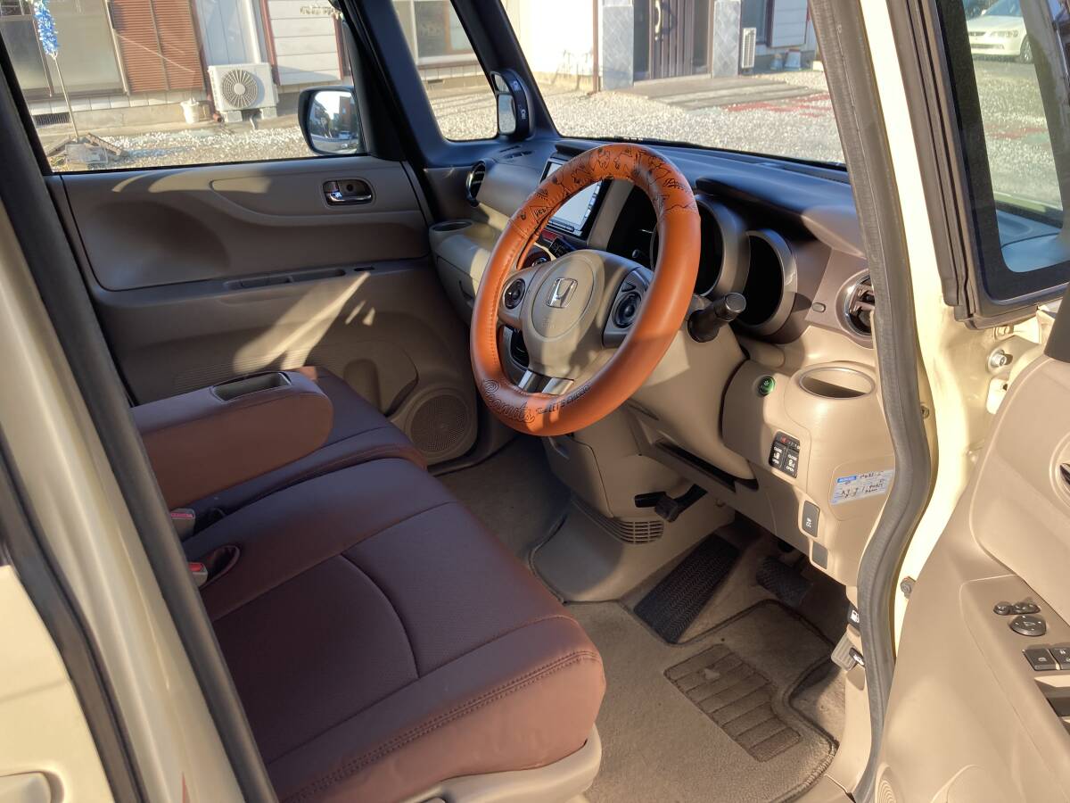 N BOX G ターボ　車検令和8年6月 92000キロ ナビ テレビ バックカメラ フリップダウンモニター ETC ドライブレコーダー 左右パワースライド