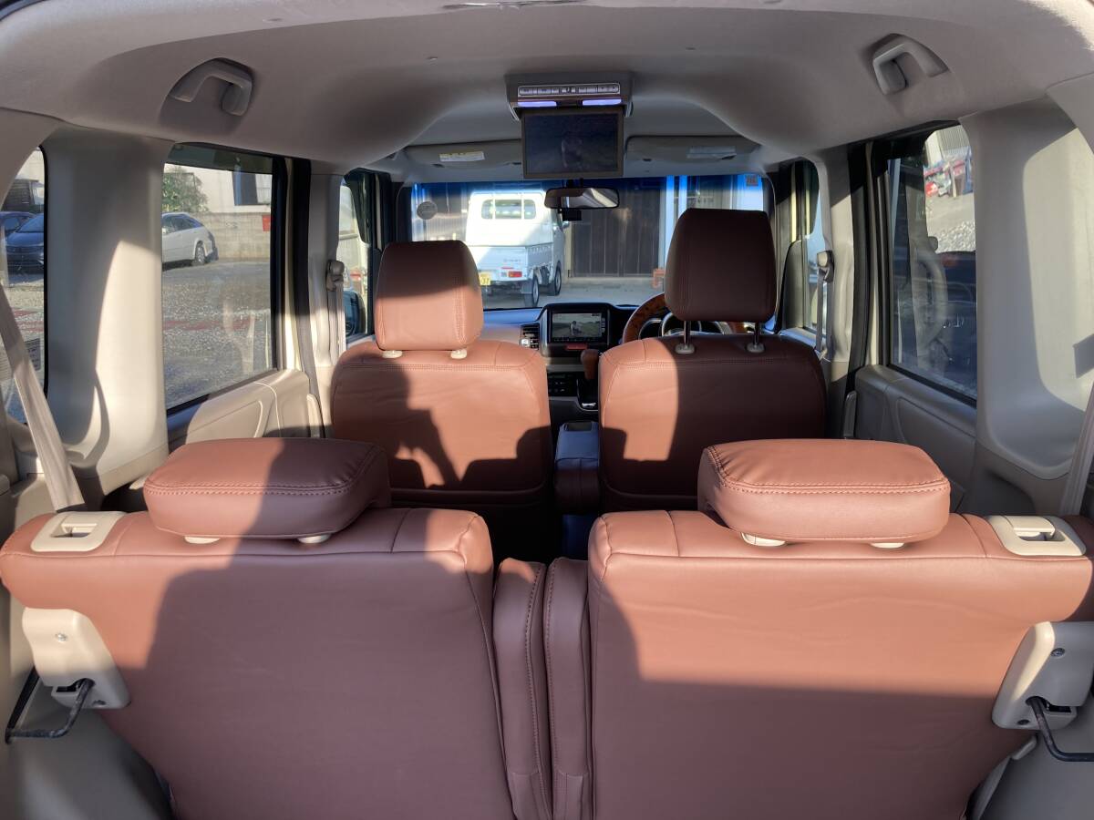 N BOX G ターボ　車検令和8年6月 92000キロ ナビ テレビ バックカメラ フリップダウンモニター ETC ドライブレコーダー 左右パワースライド