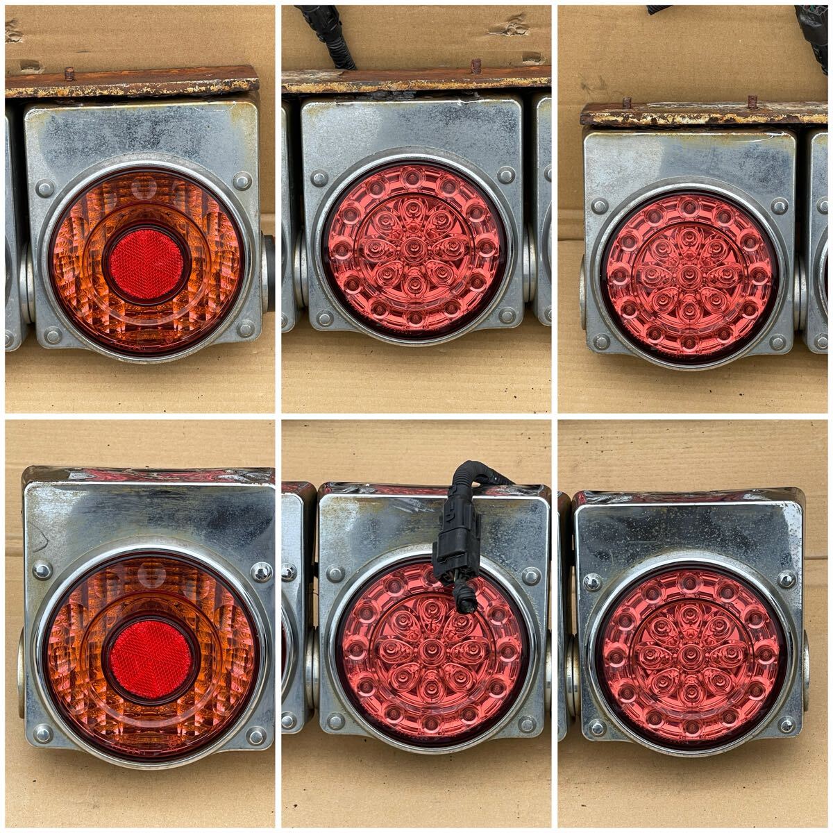 Y77 большой / средний для грузовика Triple задние фонари квадратное type LED3 шт Triple задние фонари 