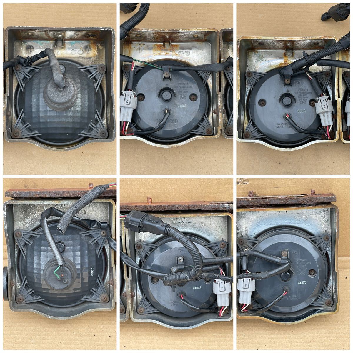 Y77 большой / средний для грузовика Triple задние фонари квадратное type LED3 шт Triple задние фонари 