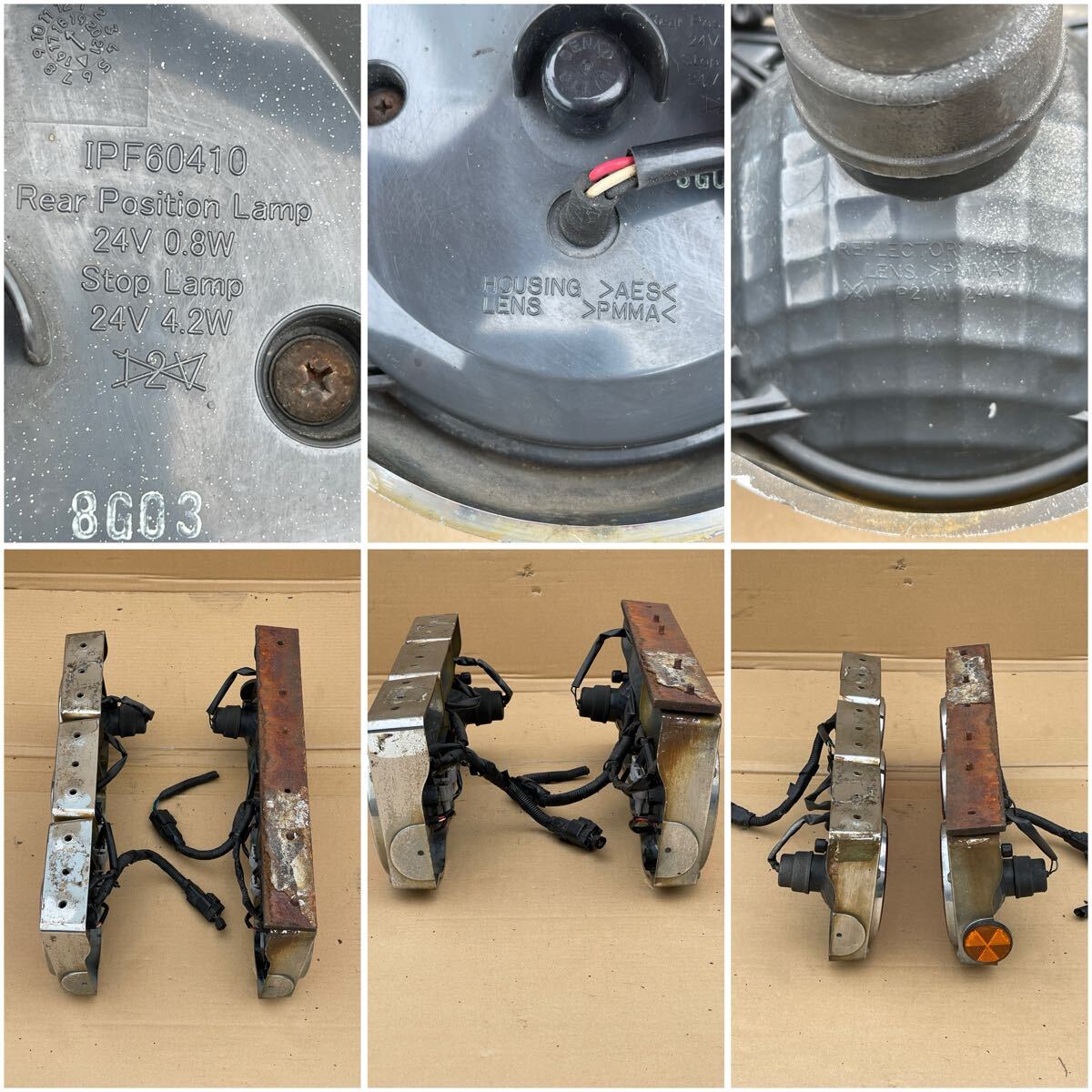 Y77 большой / средний для грузовика Triple задние фонари квадратное type LED3 шт Triple задние фонари 