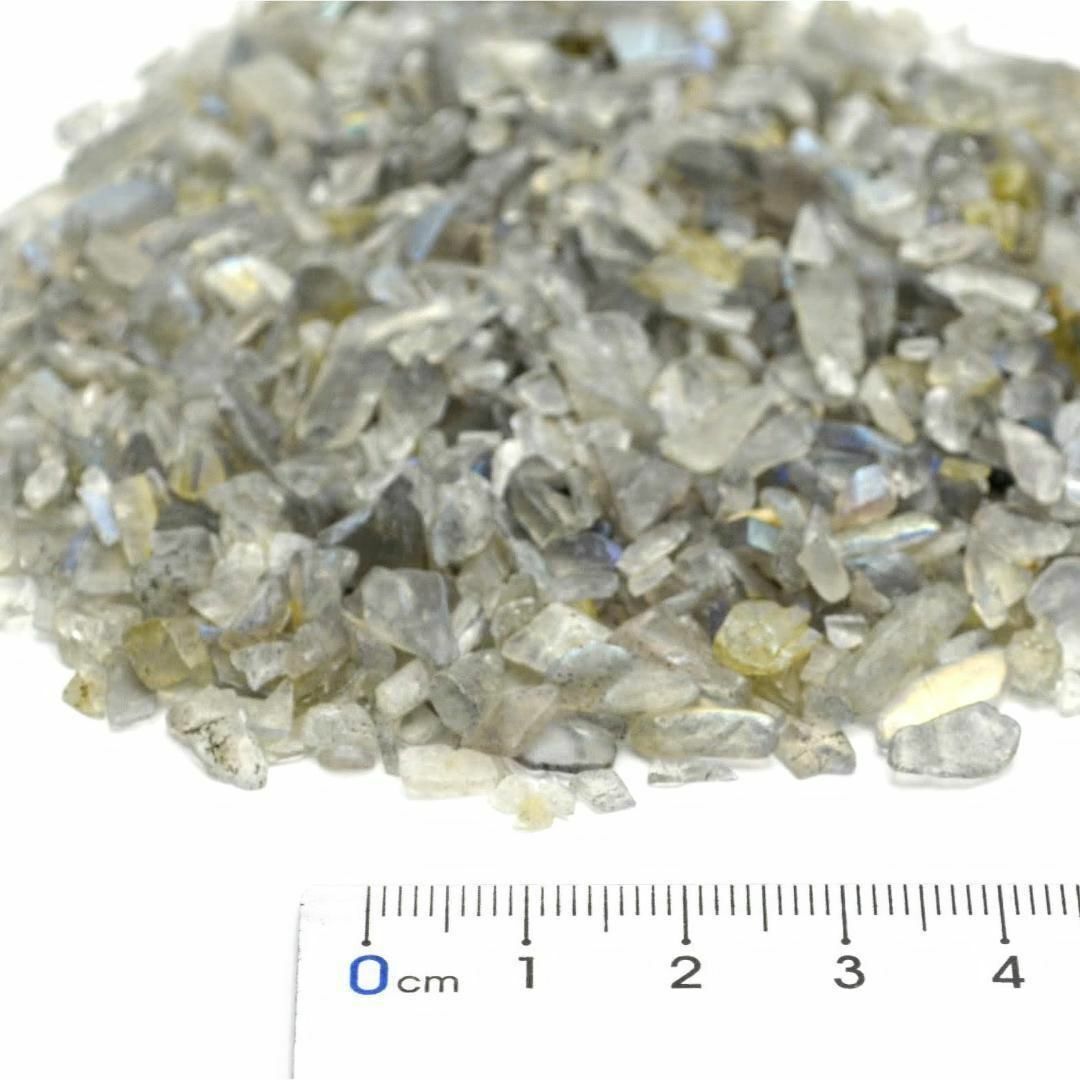 マダガスカル産 AAA ラブラドライト 浄化用 さざれ石 100g 天然 チップ さざれ ポイント タンブル ナゲット 原石 レジン オルゴナイト 素材_画像2