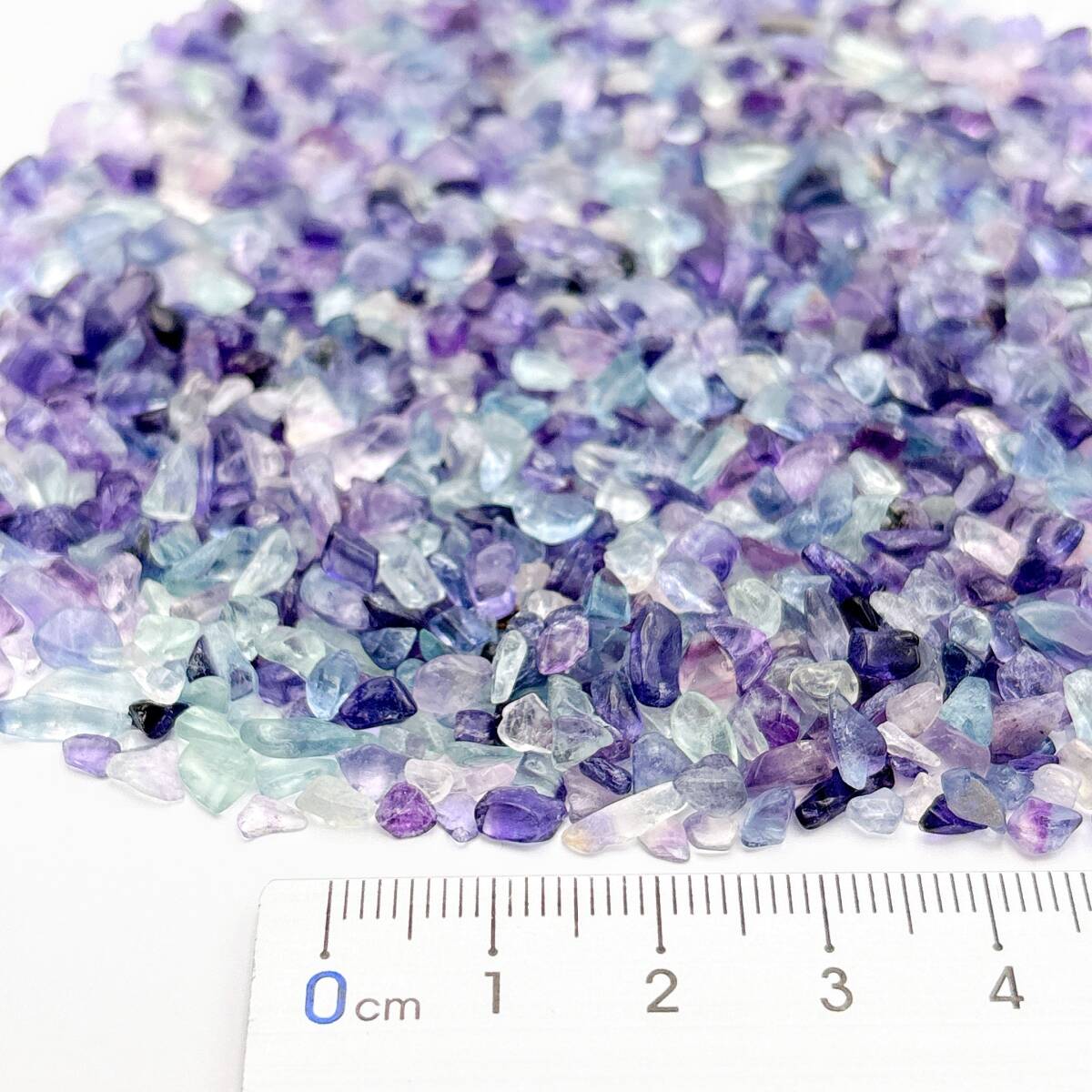 中国産 5A フローライト 浄化用 さざれ石 30g 天然石 チップ 風水 蛍石 さざれ ポイント タンブル ナゲット 原石 レジン オルゴナイト 素材_画像2